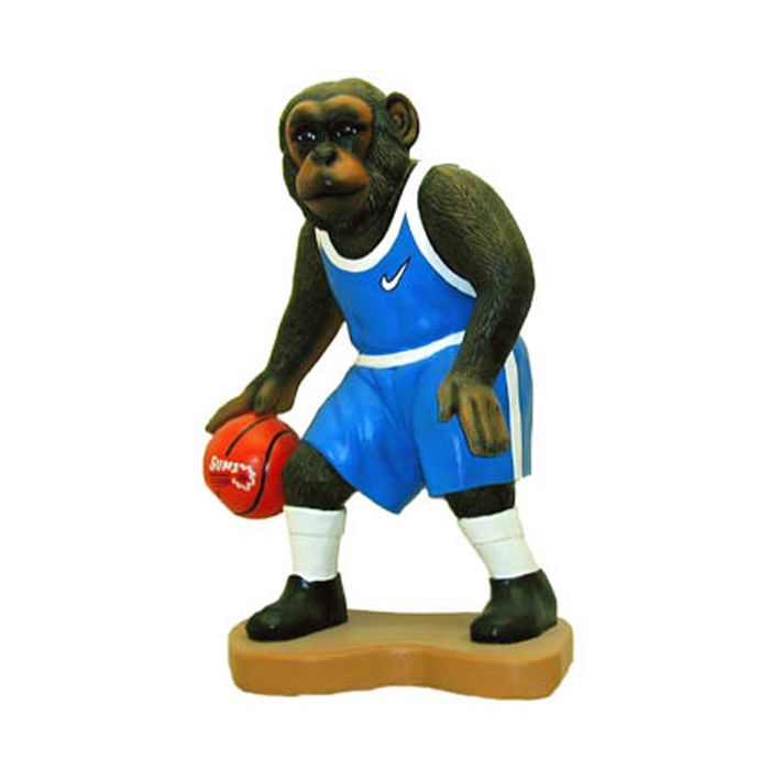 Basketballer Affe lebensgroß Dekorationsfigur