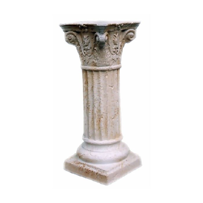 Säule mit Schneckenkapitell lebensgroß Säule