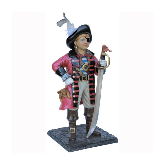 kleines Piratenmädchen lebensgroß Deko- & Werbefigur