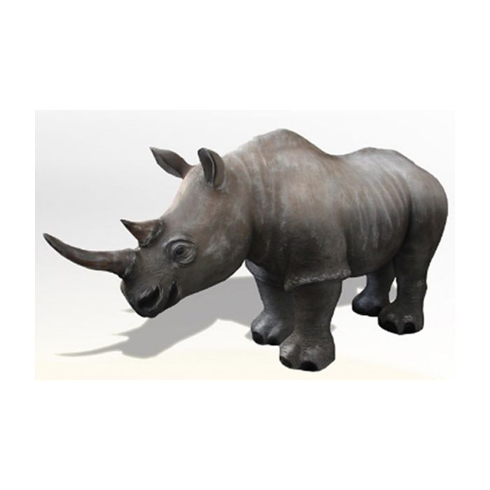Rhinoceros lebensgroß Deko- & Werbefigur