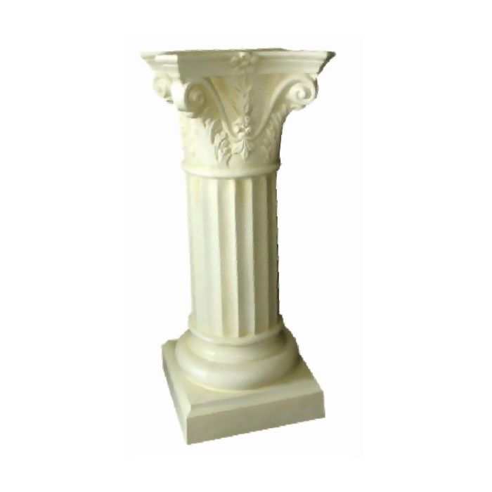 Säule mit Schneckenkapitell lebensgroß Säule