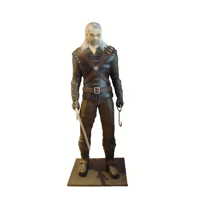 Geralt von Riva mit Schwert lebensgroß Deko- & Werbefigur