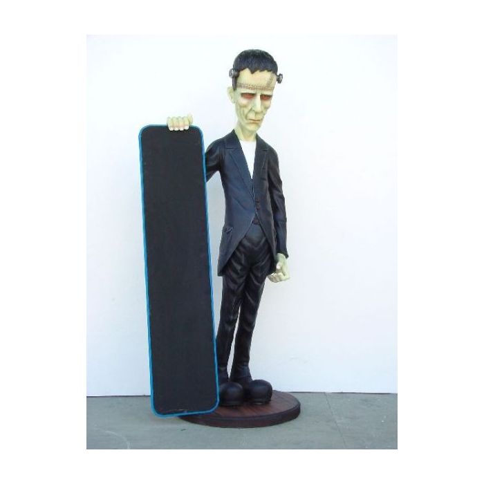 Frankenstein mit Angebotstafel lebensgroß Deko- & Werbefigur