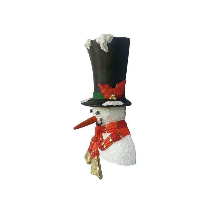 Schneemann Büste mit Zylinder lebensgroß Dekorationsfigur, Dekoköpfe & Büsten