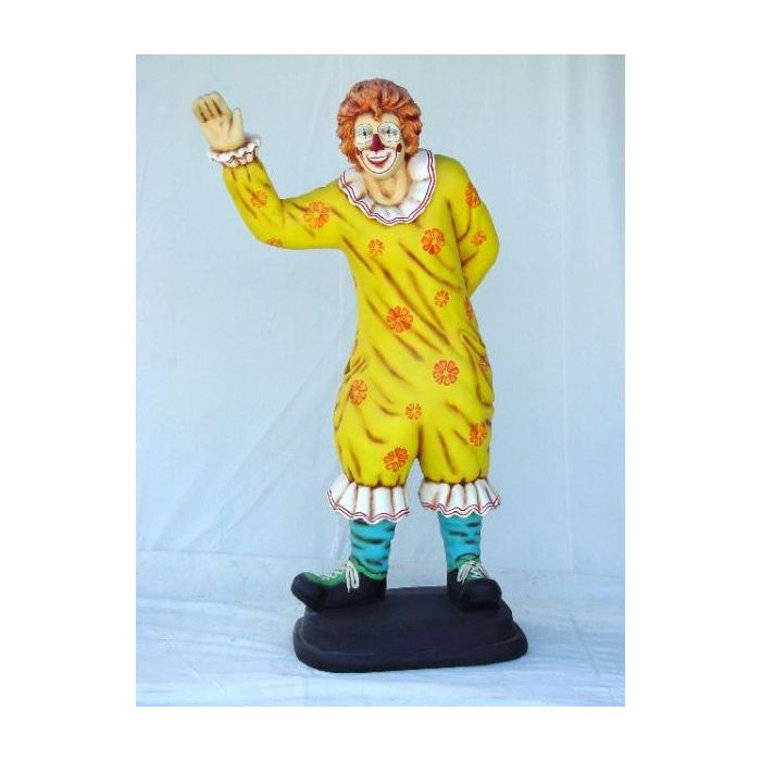 Clown winkend lebensgroß Deko- & Werbefigur
