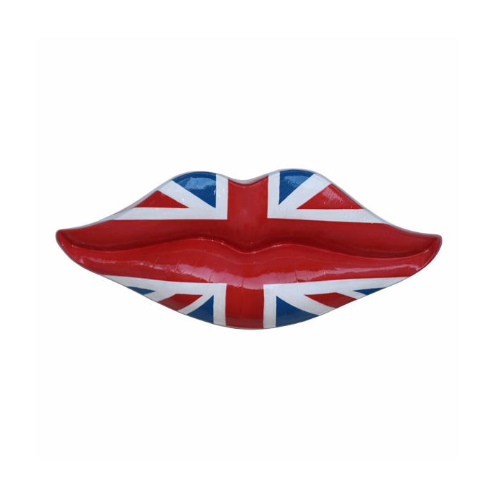 Lippen mit englischer Bemalung übergroß XXL Diverse Dekoelemente