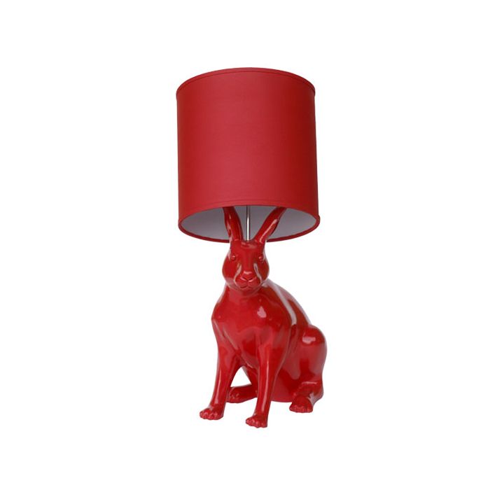 roter hase als Stehlampe lebensgroß Dekorationsfigur, Beleuchtung
