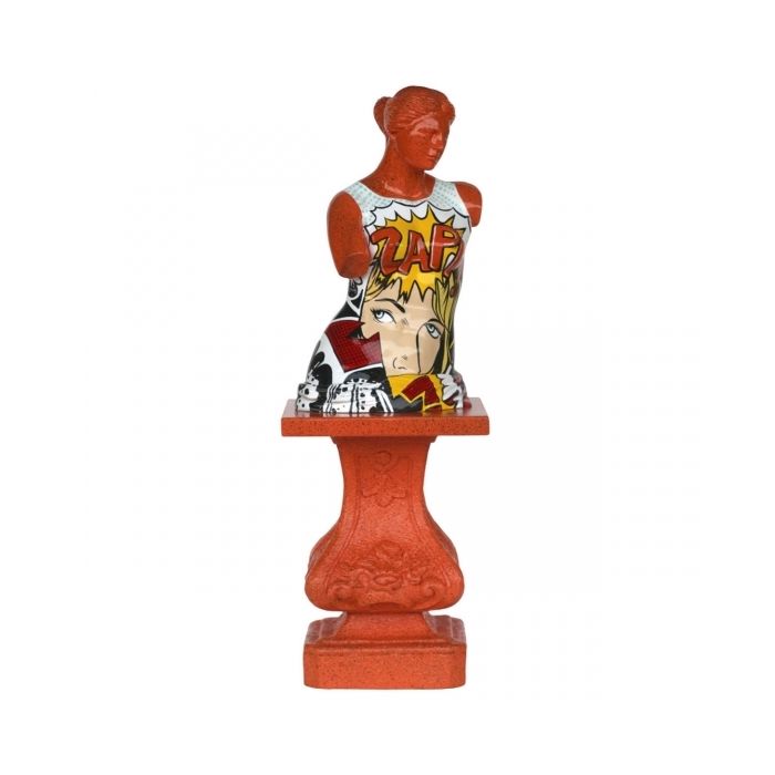 Venus Torso im PopArt Style auf Säule lebensgroß Dekorationsfigur