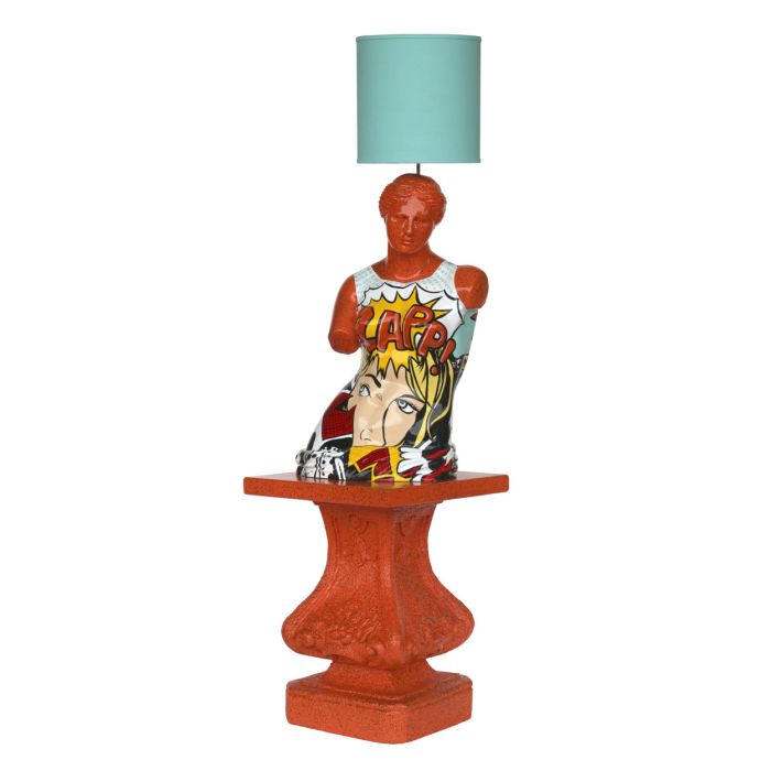 Venus Torso im PopArt Style als Stehlampe lebensgroß Dekorationsfigur, Beleuchtung