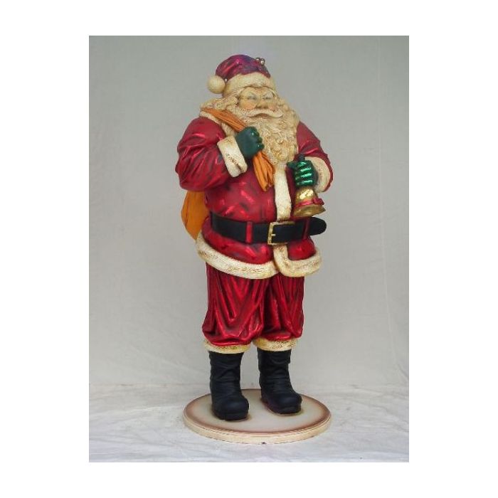 Weihnachtsmann mit Glöckchen klein verkleinert Dekorationsfigur