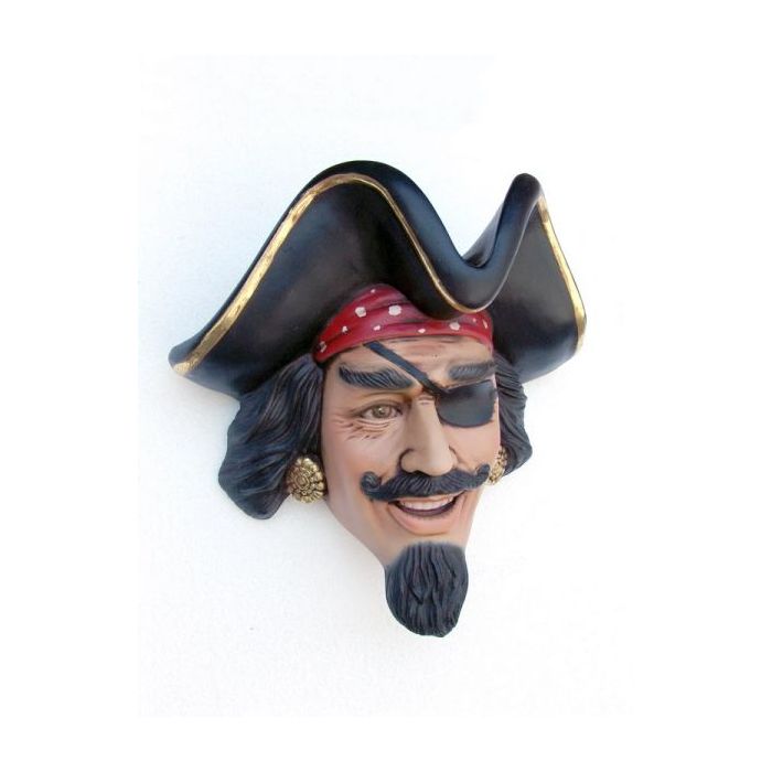 Piratenkopf lebensgroß Dekorationsfigur