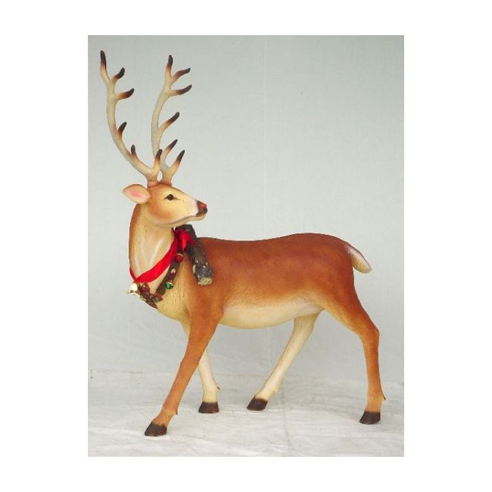 Rentier weihnachtlich lebensgroß Deko- & Werbefigur