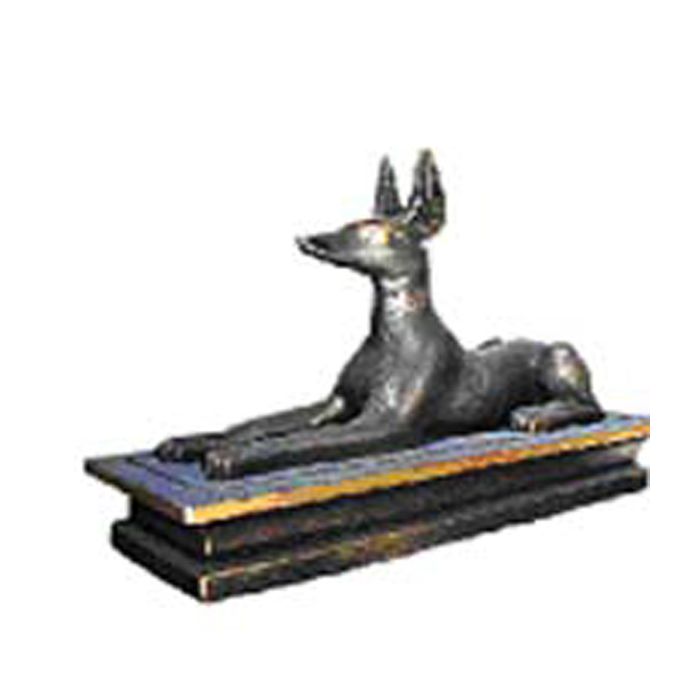 Hund liegend 2 verkleinert Dekorationsfigur