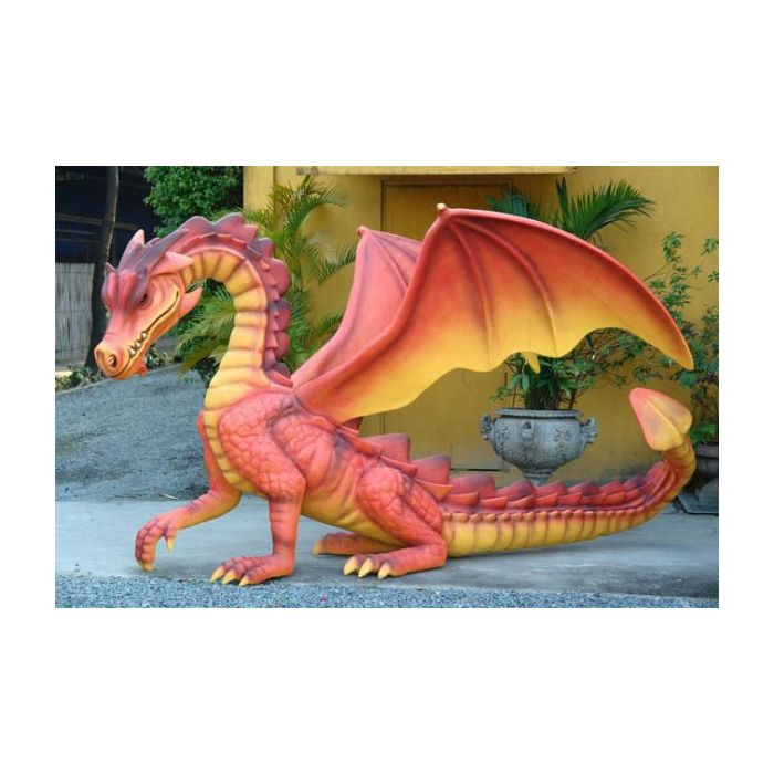Feuerdrache lebensgroß Deko- & Werbefigur