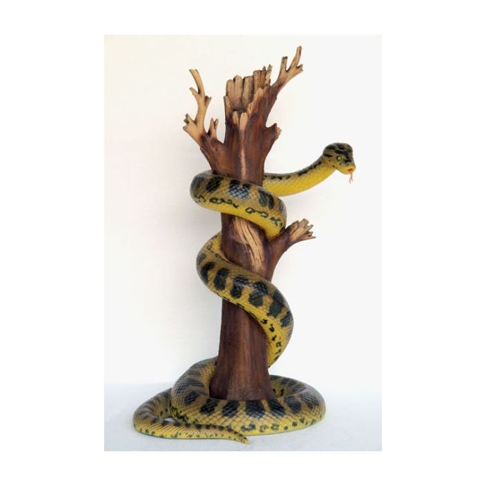 Anakonda auf Baum lebensgroß Deko- & Werbefigur