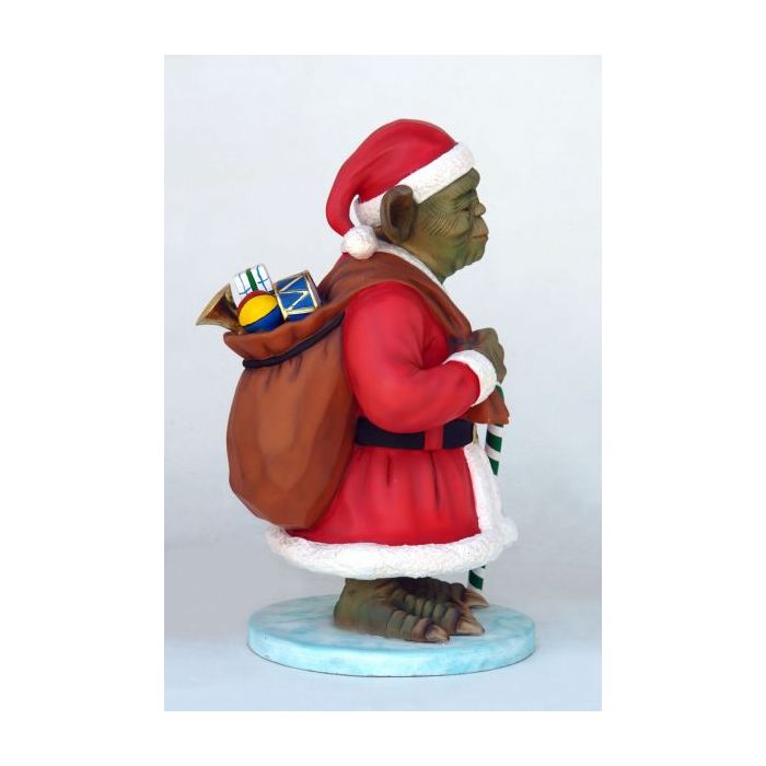 Meister Yoda als Santa Claus lebensgroß Dekorationsfigur