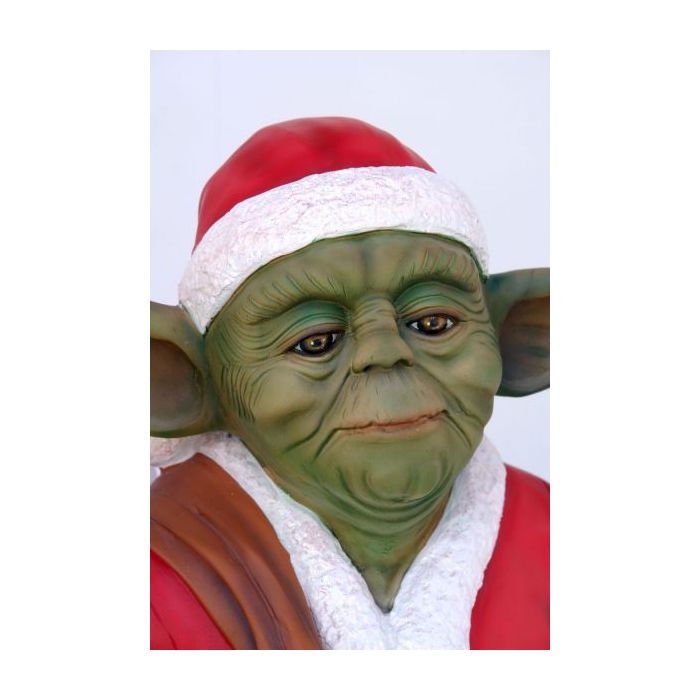 Meister Yoda als Santa Claus lebensgroß Dekorationsfigur