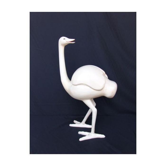kleiner weißer Schwan lebensgroß Dekorationsfigur