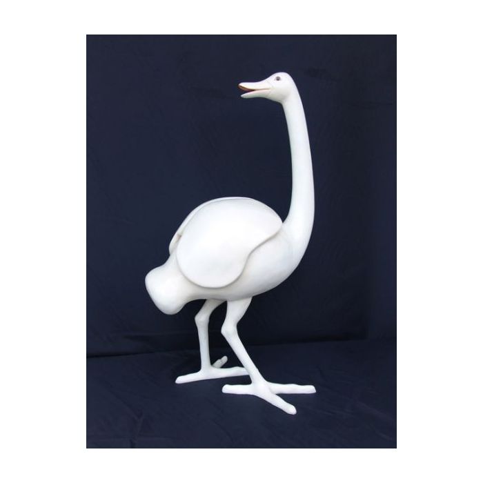 großer weißer Schwan lebensgroß Dekorationsfigur