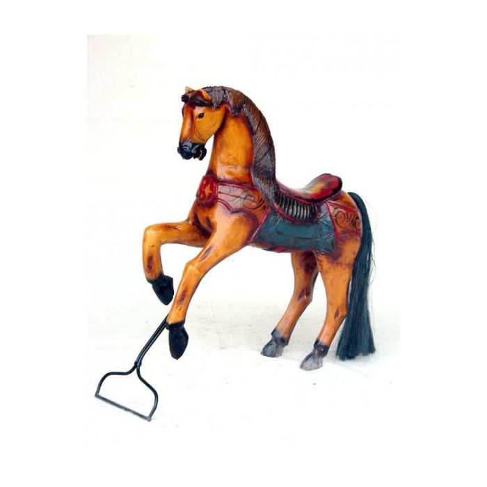 Pferd auf Ständer groß verkleinert Dekorationsfigur