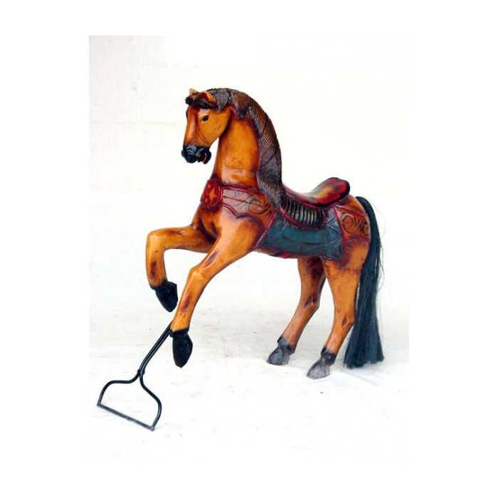 Pferd auf Ständer klein verkleinert Dekorationsfigur