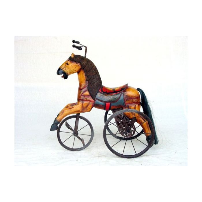 Pferd als Dreirad groß 2 verkleinert Deko- & Werbefigur