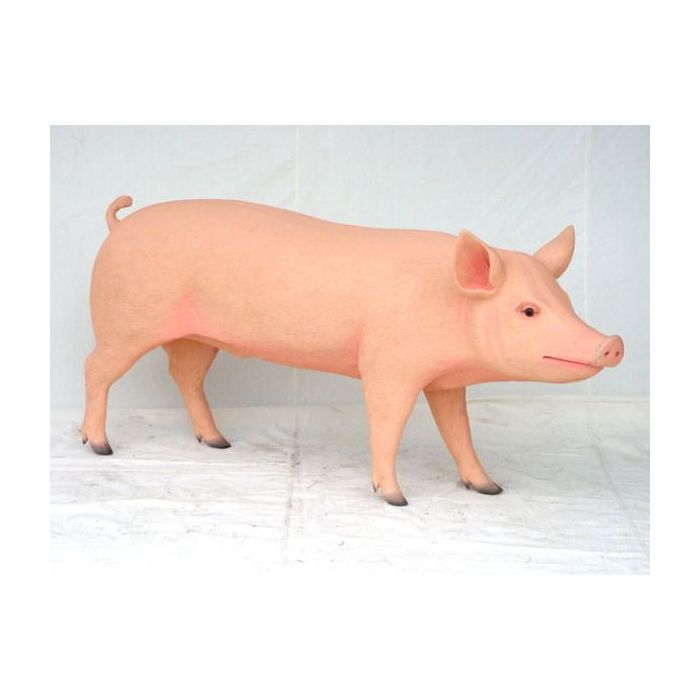 Lebensgroßes Schwein lebensgroß Deko- & Werbefigur
