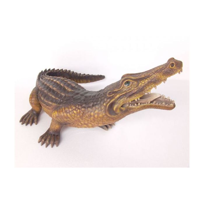 Kleines Krokodil lebensgroß Dekorationsfigur