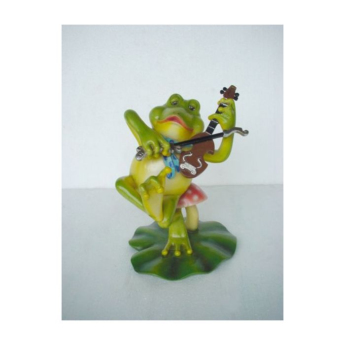 Violinen Frosch verkleinert Dekorationsfigur