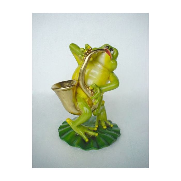 Saxophonist Frosch verkleinert Dekorationsfigur