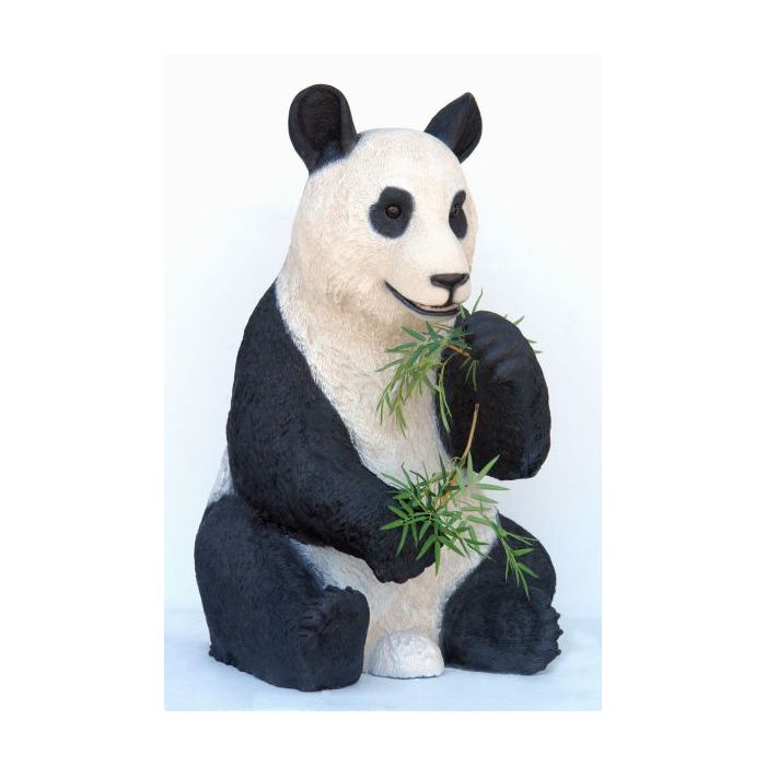 Pandabär Bambus fressend lebensgroß Deko- & Werbefigur