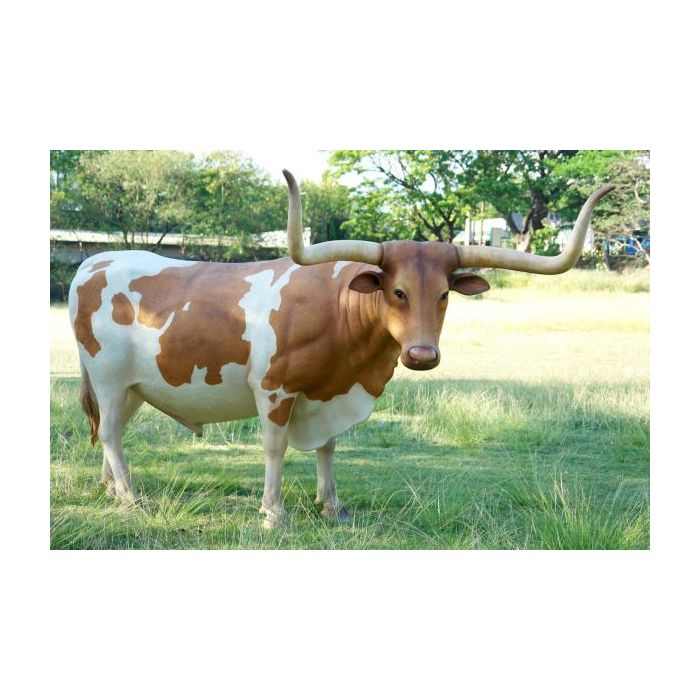 Texanisches Langhorn Rind lebensgroß Deko- & Werbefigur
