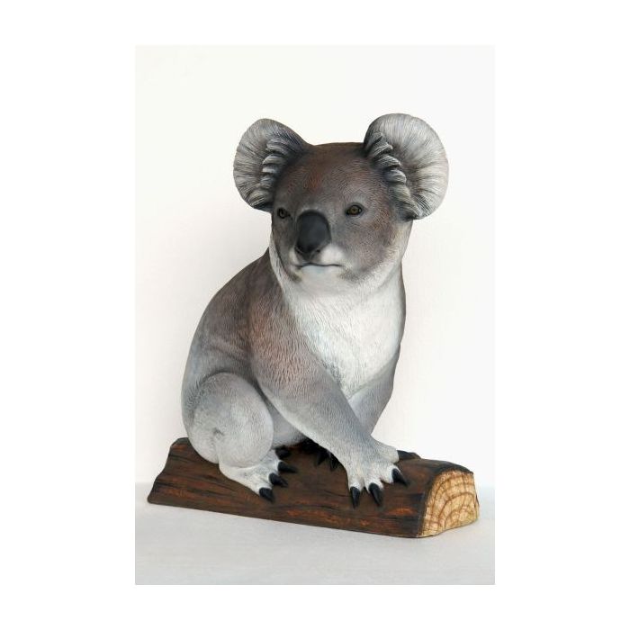 Koala Bär auf Stamm lebensgroß Dekorationsfigur