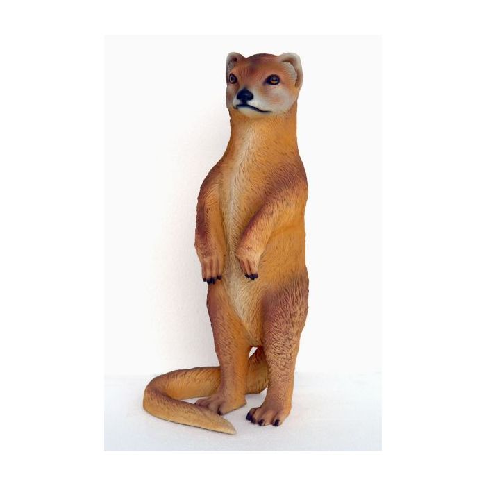 Mungo (indische Schleichkatze) lebensgroß Dekorationsfigur