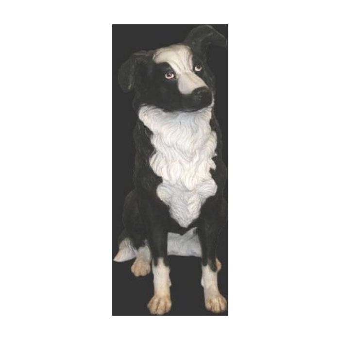 Border-Collie lebensgroß Dekorationsfigur