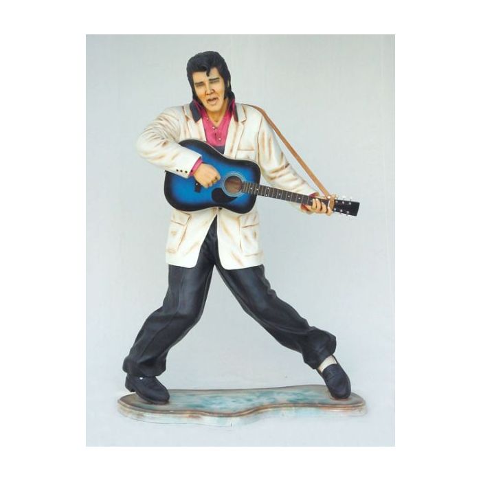 Elvisdouble mit Gitarre lebensgroß Deko- & Werbefigur