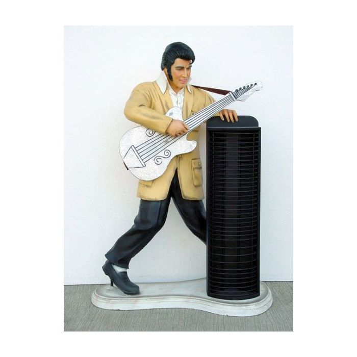 Elvisdouble klein mit Gitarre und CD-Ständer verkleinert Aufbewahrung