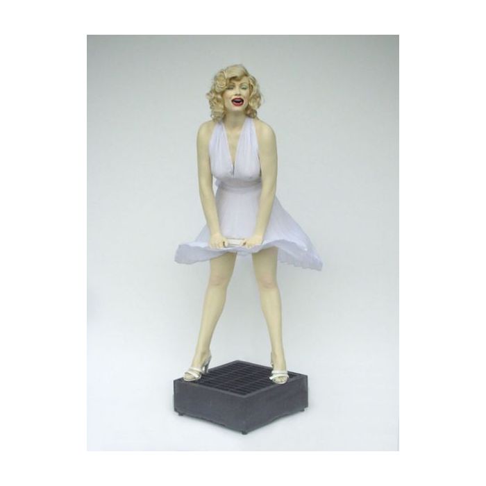 Marilyn Monroe Double über Gebläse lebensgroß Dekorationsfigur