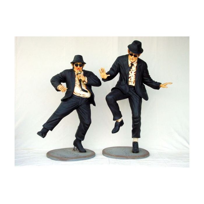 Blues Brothers tanzend lebensgroß Dekorationsfigur