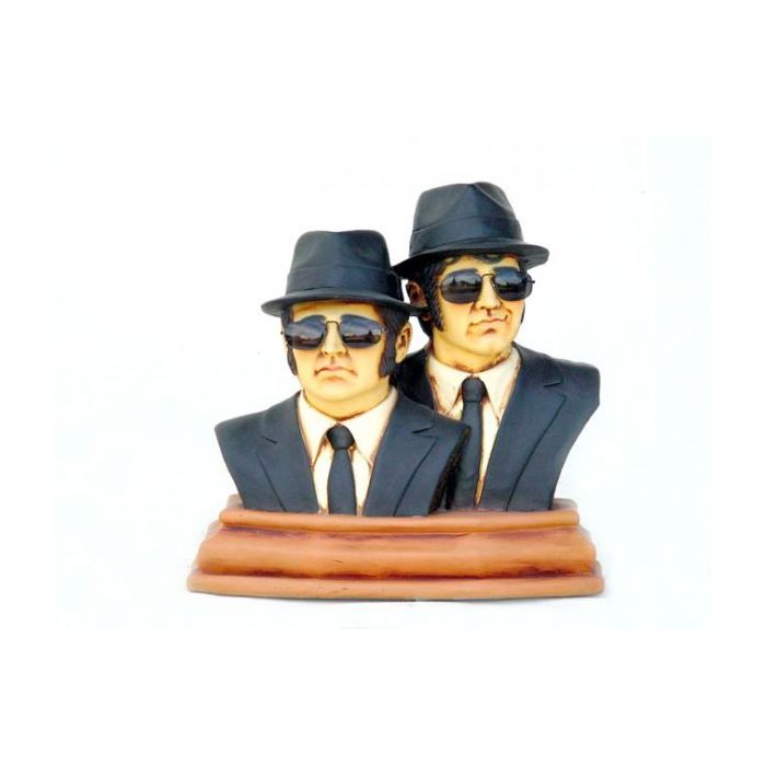 Blues Brothers Büsten mit Sonnenbrillen lebensgroß Dekoköpfe & Büsten