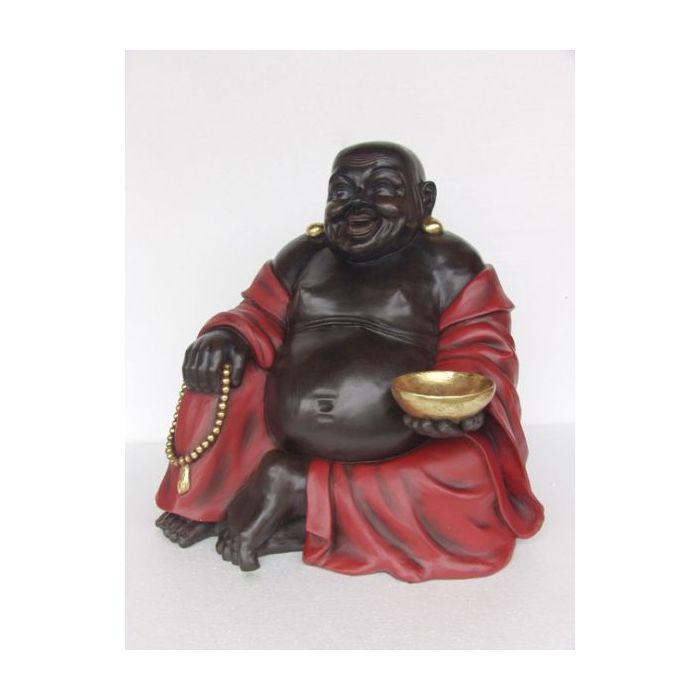 Buddha Rot Schwarz verkleinert Deko- & Werbefigur