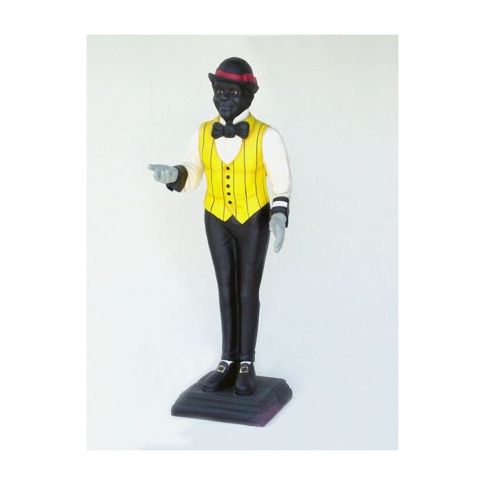Negro Butler lebensgroß Deko- & Werbefigur