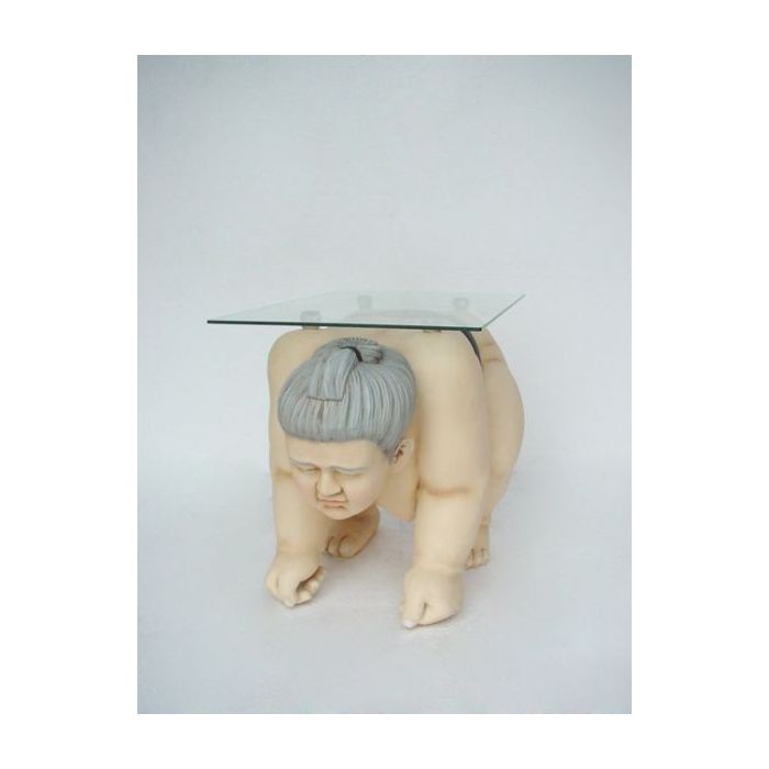 Sumo-Ringer als Couchtisch lebensgroß Tisch