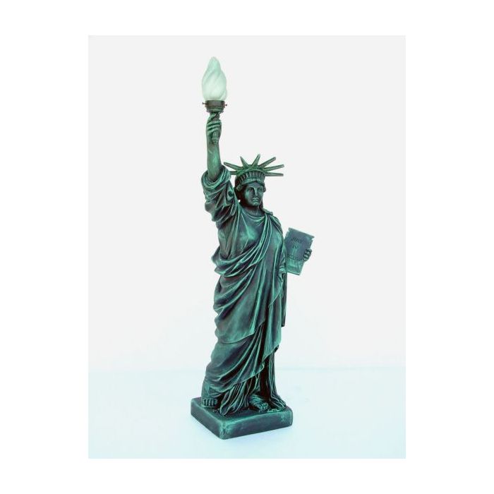 Freiheitsstatue mit Lampe Bronze klein verkleinert Beleuchtung