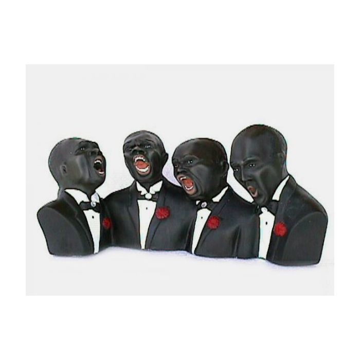 Singendes Negro Quartett verkleinert Dekoköpfe & Büsten