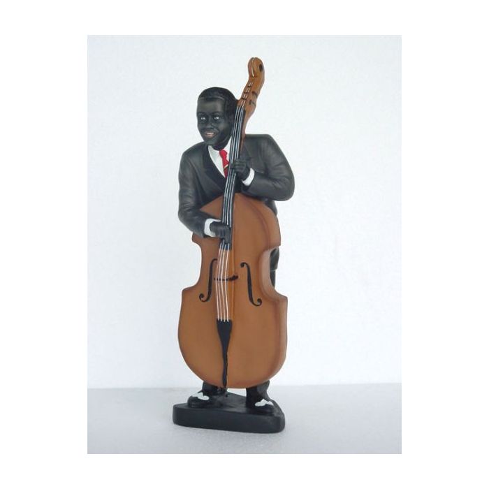Bass Spieler mittel verkleinert Dekorationsfigur