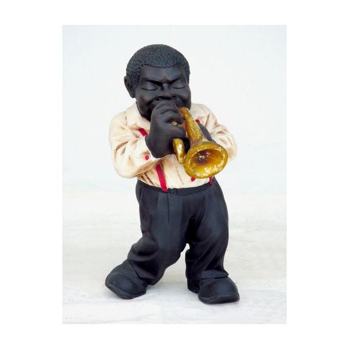 Lustiger Jazz Trompeter verkleinert Dekorationsfigur