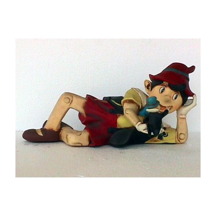 Pinocchio liegend lebensgroß Dekorationsfigur