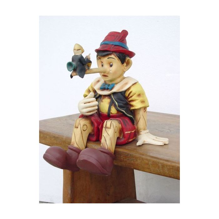 Pinocchio weinend ohne Käfig verkleinert Dekorationsfigur