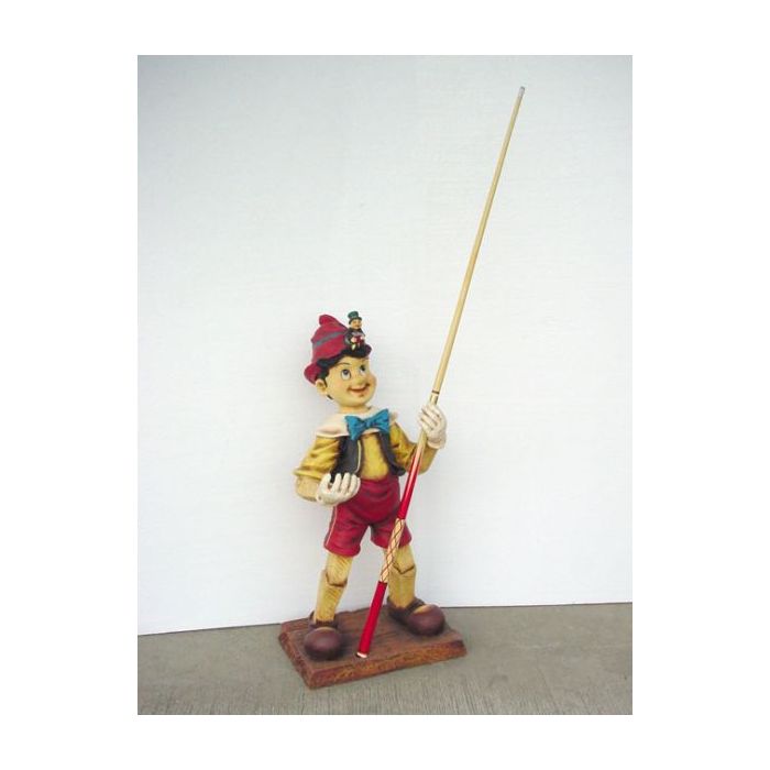 Pinocchio als Queue-Halter lebensgroß Dekorationsfigur